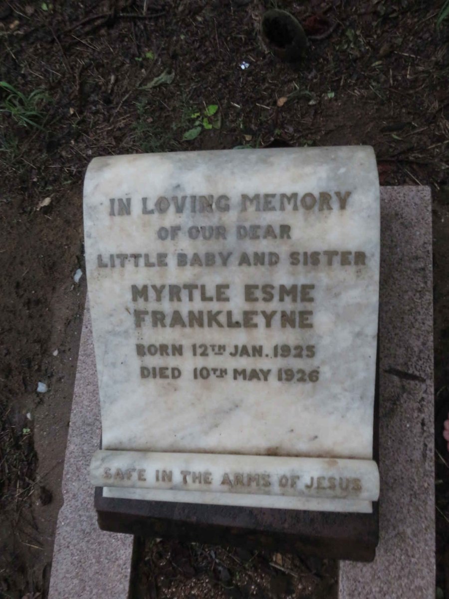 FRANKLEYNE Myrtle Esme 1925-1926