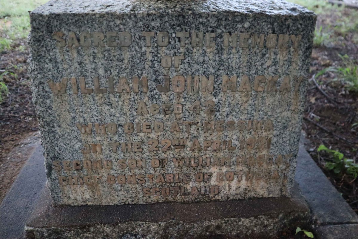 MACKAY William John -1921