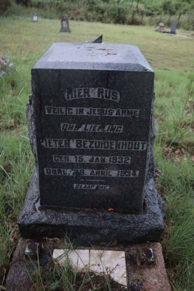 BEZUIDENHOUT Pieter 1932-1934