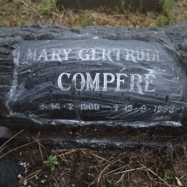 COMPERE Mary Gertrude 1900-1933