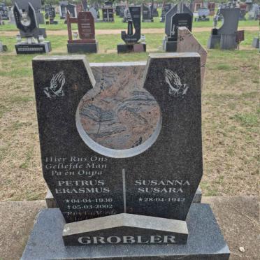 GROBLER Petrus Erasmus 1936-2002 & Susanna Susara 1942-