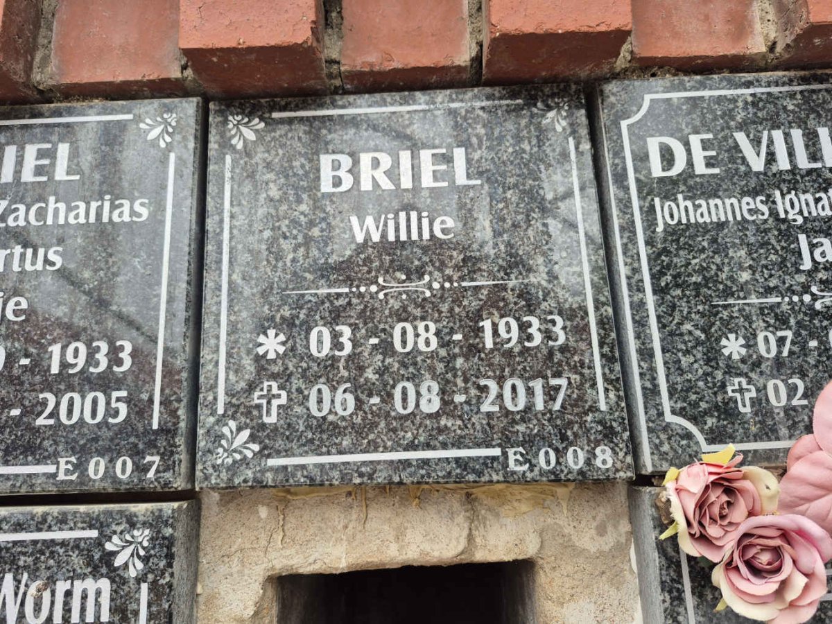 BRIEL Willie 1933-2017