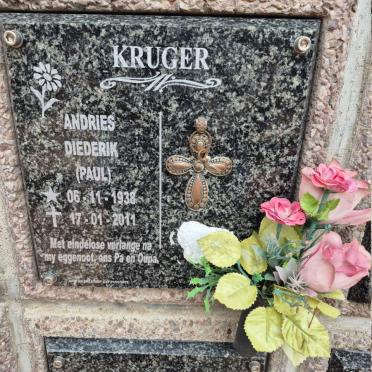 KRUGER Andries Diederik 1938-2011