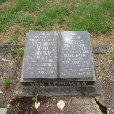 LEEUWEN Willem Gykhorst, van 1911-1992 & Catharina Maria Helena 1918-1968
