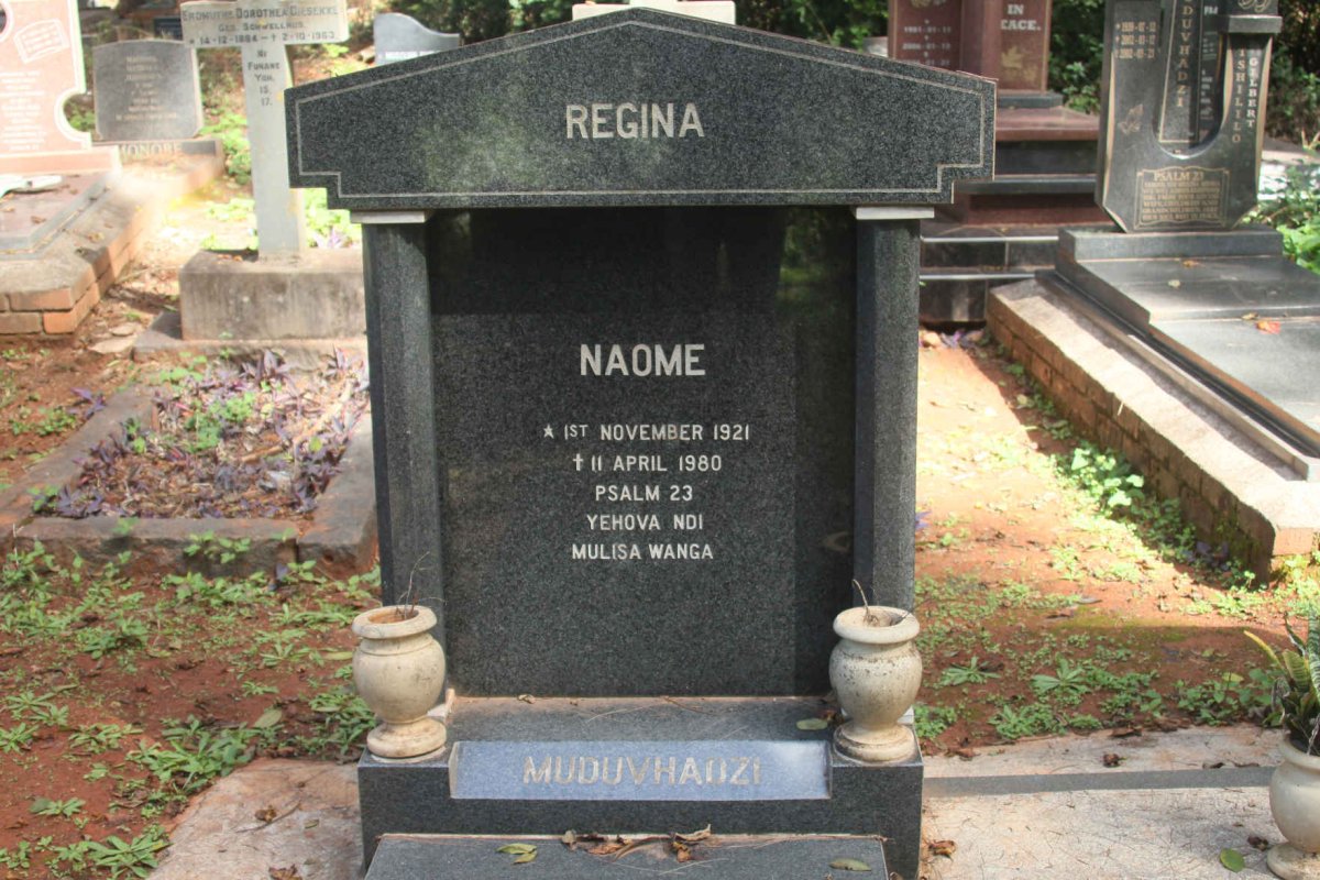MUDUVHADZI Naome 1921-1980